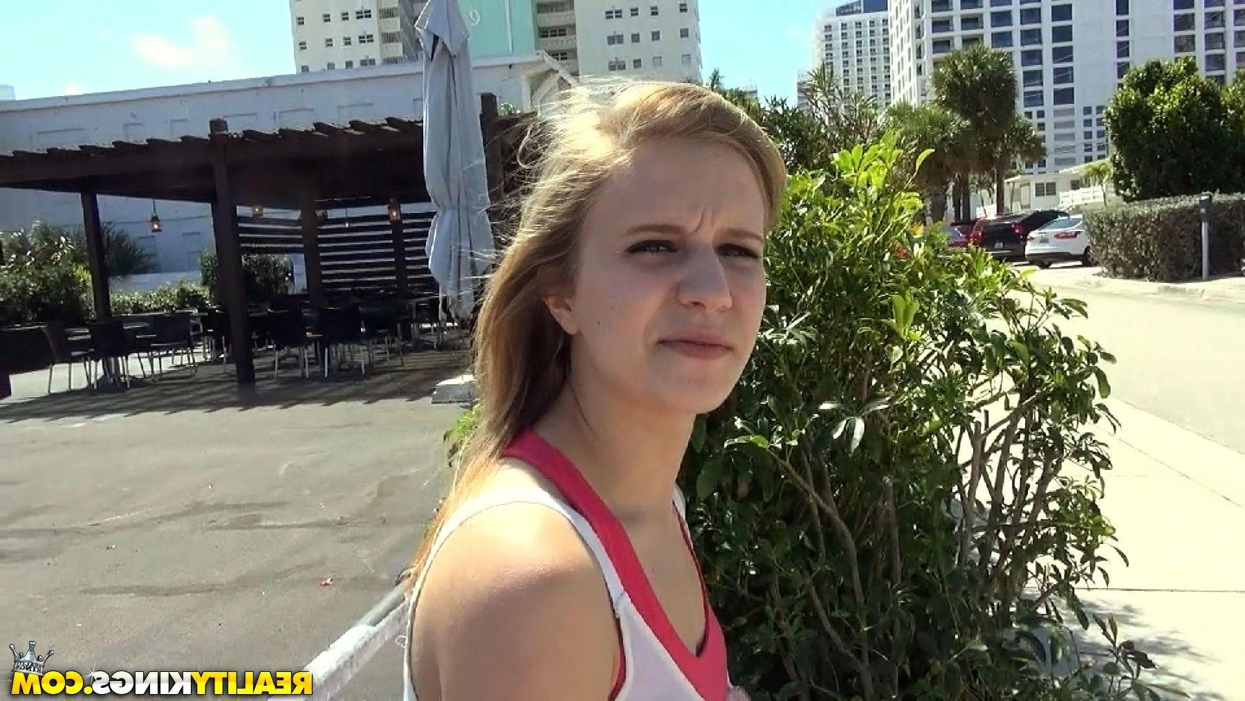 19P Blonde teen Rachel James gets picked up and fucked by a stranger