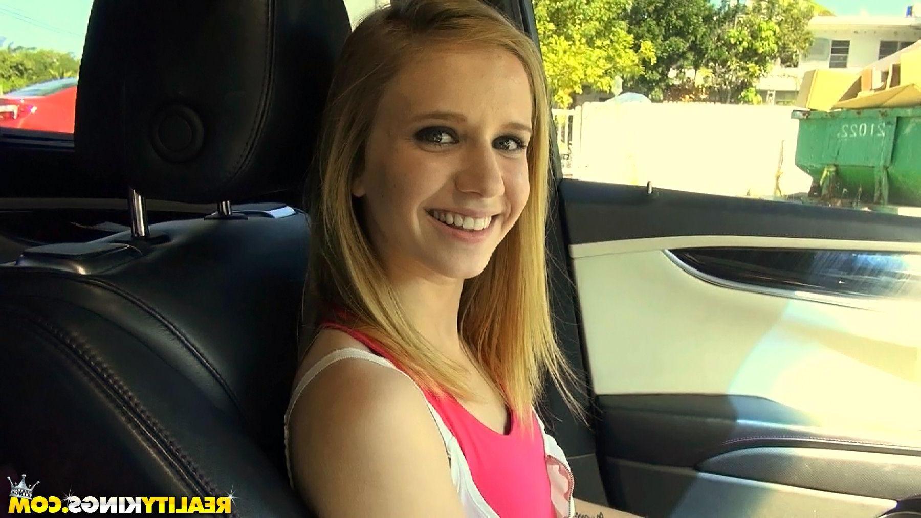 19P Blonde teen Rachel James gets picked up and fucked by a stranger