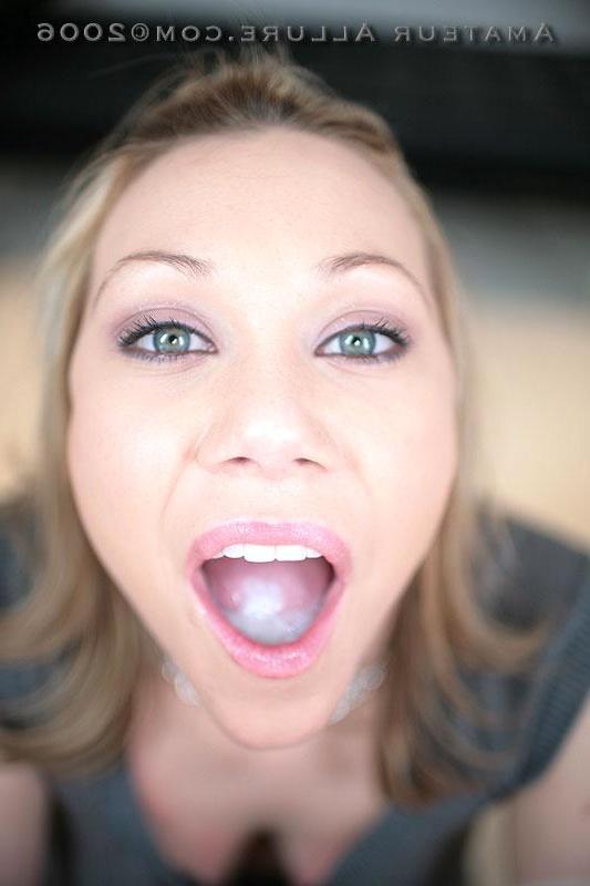 16P Perky blonde teen Melody swallows cock and cum