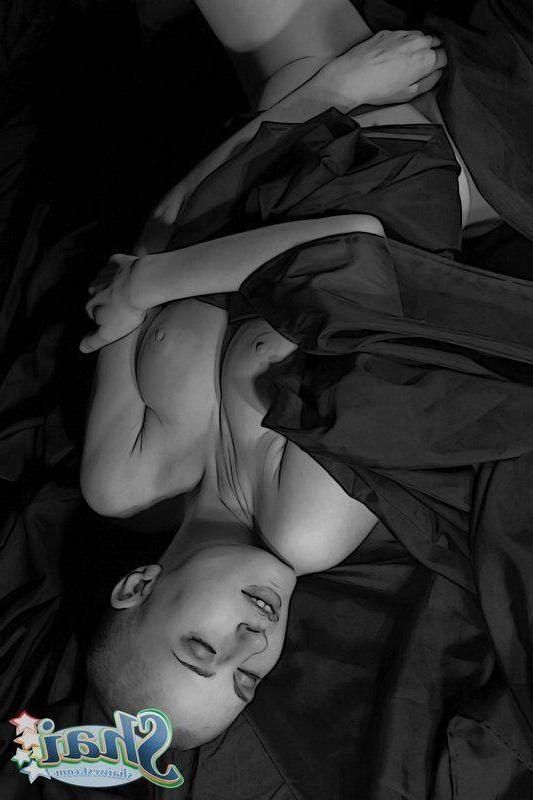 14P Pictures of Shai West in black and white