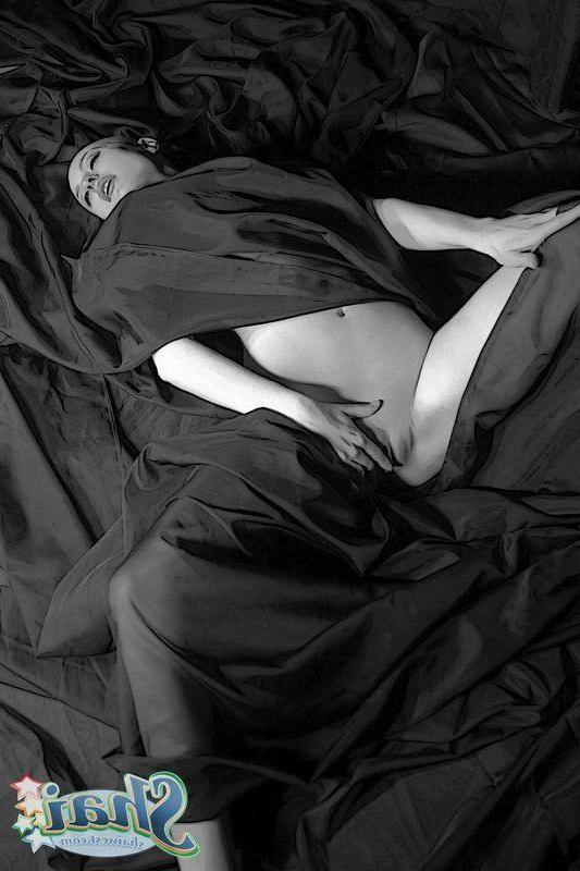 14P Pictures of Shai West in black and white