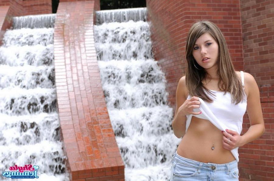 12P Cute teen Shyla is just waiting to flash her perky perfect tits