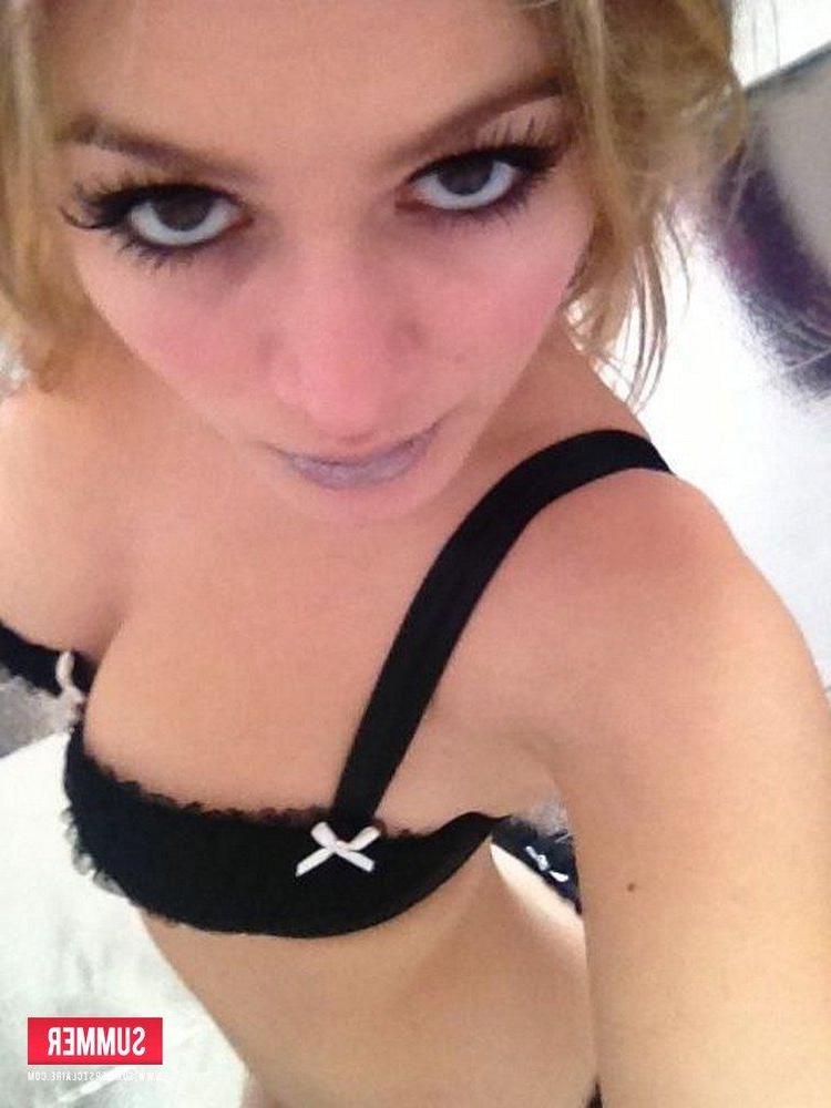12P Summer slowly strips from her frilly black lingerie just for you