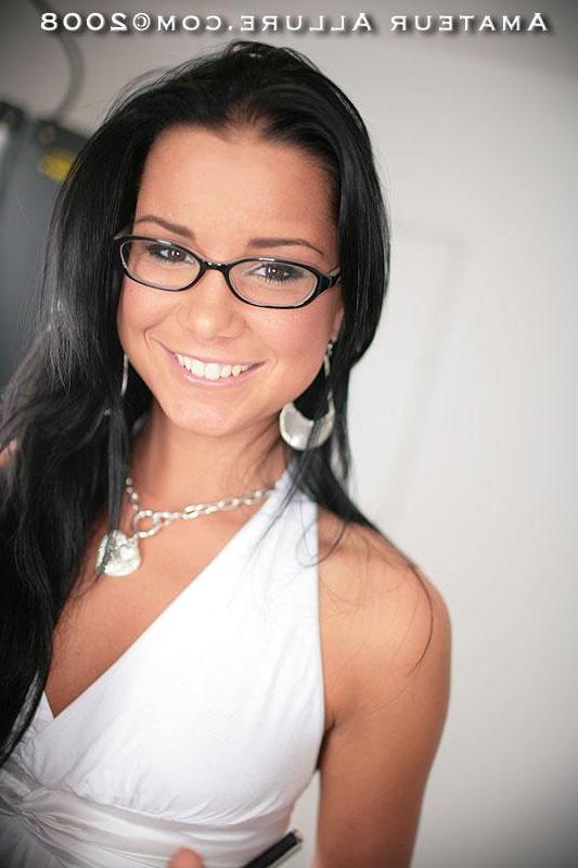 16P Innocent teen in glasses blows cock gets cum facial