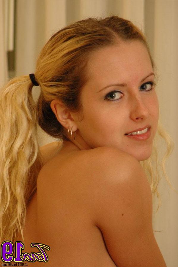 12P Blonde teen Tera 19 teases in her Betty t-shirt