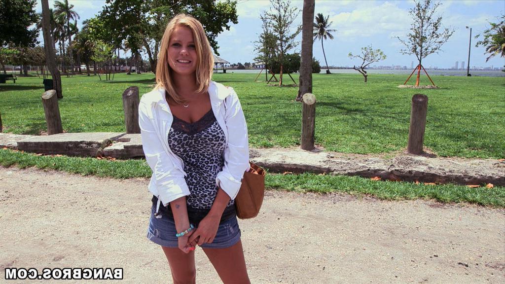 16P Blonde girl Anabelle gets picked up and fucked really hard in a van