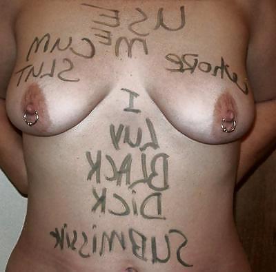 25P Brianyboy white women with writing!