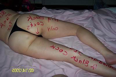 25P Brianyboy white women with writing!