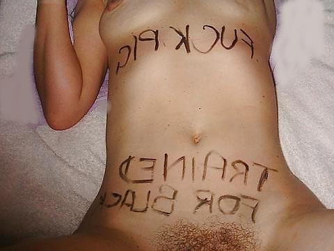 25P Brianyboy white women with writing!