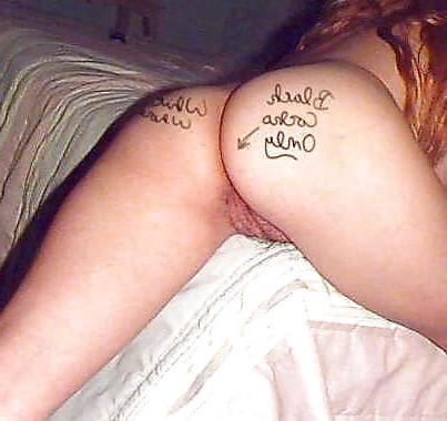 25P Brianyboy white women with writing!