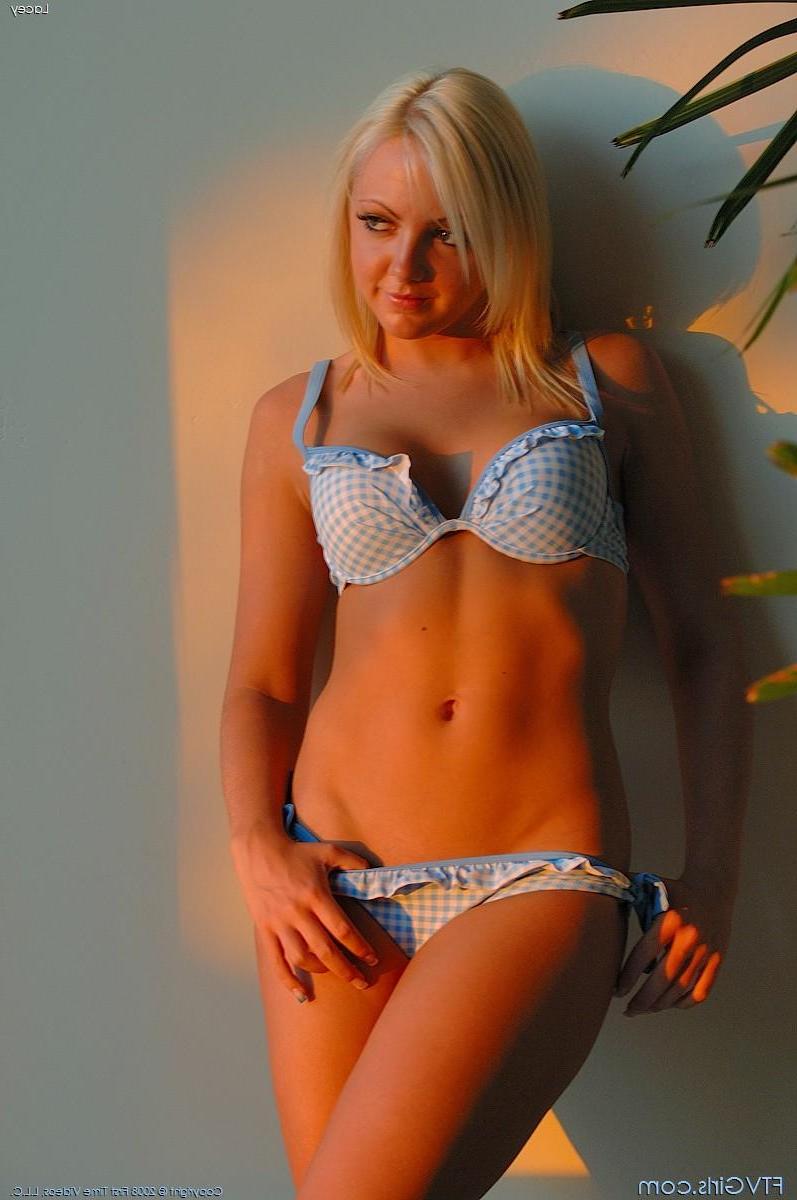 20P Pictures of hot blonde teen Lacey playing with her pussy lips