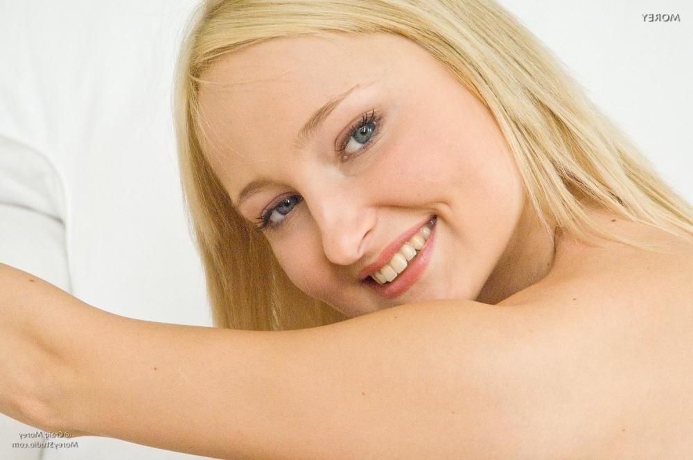 10P Blonde teen Diamond pulls aside her panties to offer you her tight pussy