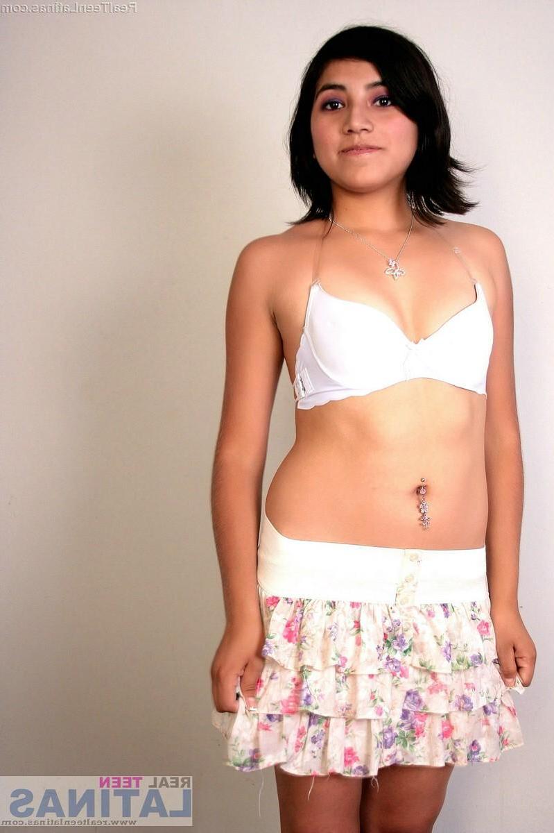 15P Brunette coed Alison strips naked for you at home