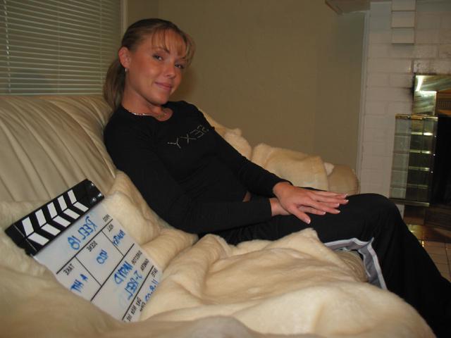 18P Pictures of a college coed stripping to her panties