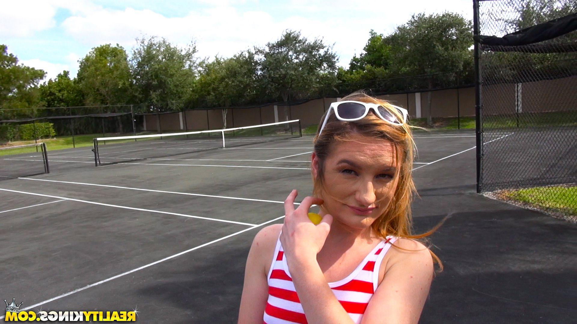 20P Blonde teen Bridgette Ryder fucks a stranger in a park