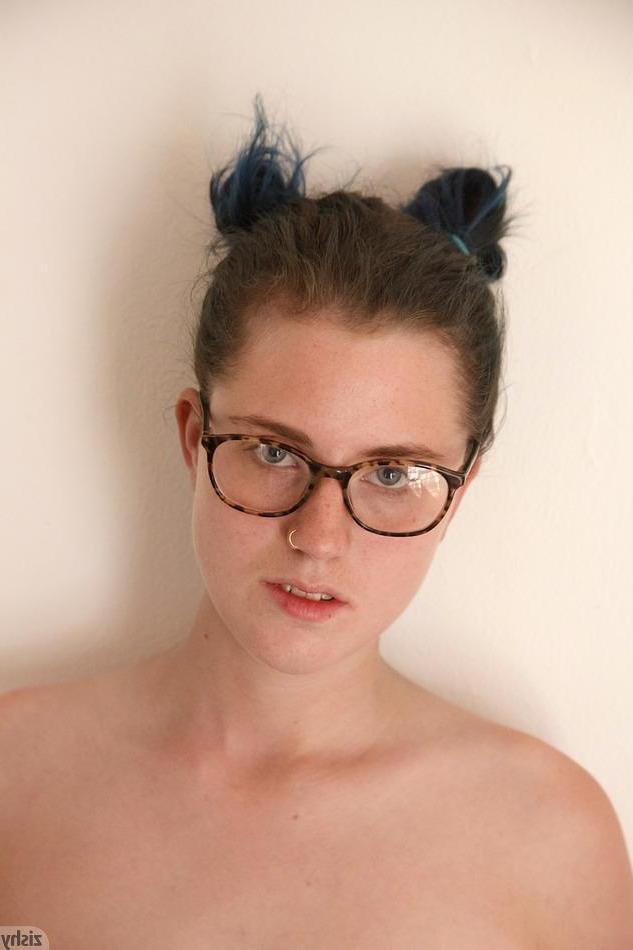 8P Pretty coed Skylar Anke teases with her hot busty body