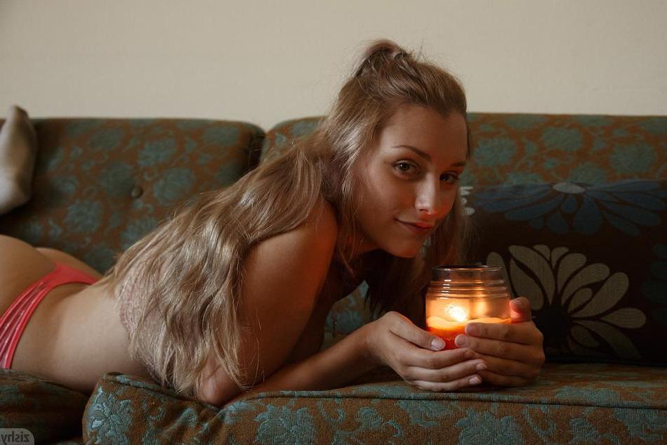 8P Hot coed Payton Demilo teases in her pink panties