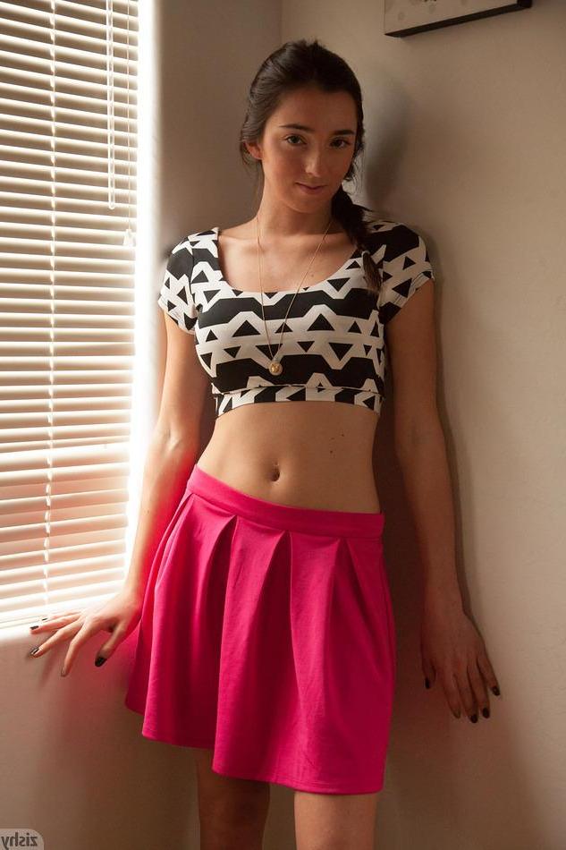 8P Stunning coed Olive Southard wants you to join her in bed