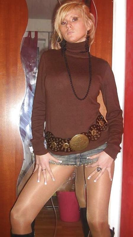 24P Dressed sexy in nylons and mini skirts - no porn