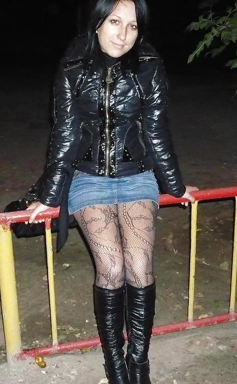 24P Dressed sexy in nylons and mini skirts - no porn