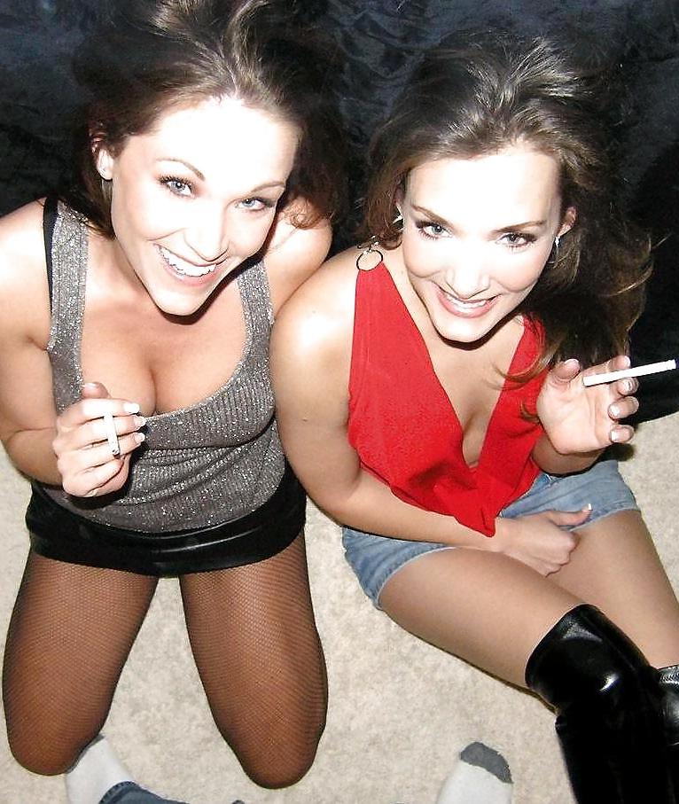 24P Dressed sexy in nylons and mini skirts - no porn