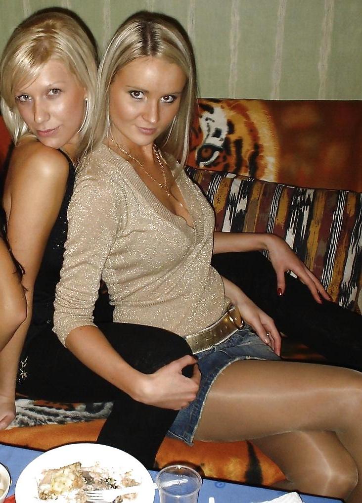 24P Dressed sexy in nylons and mini skirts - no porn
