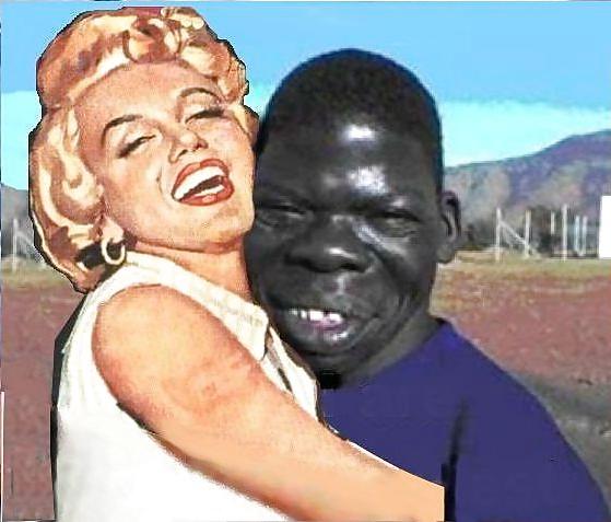 25P Marilyn Monroe interracial.