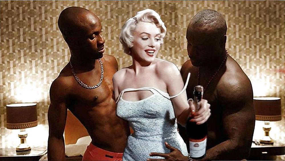 25P Marilyn Monroe interracial.