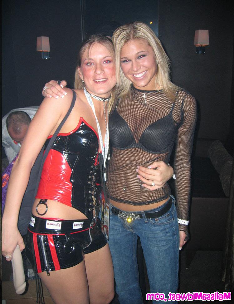 14P Melissa Midwest at a club in a see threw shirt