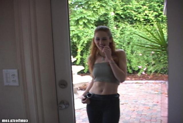 15P Hot brunette licking and cock shooting with cum