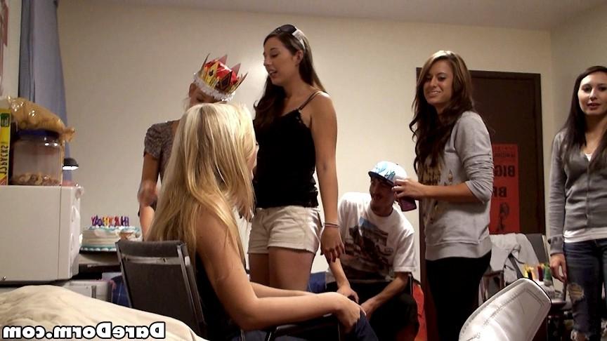 16P College coeds dorm party