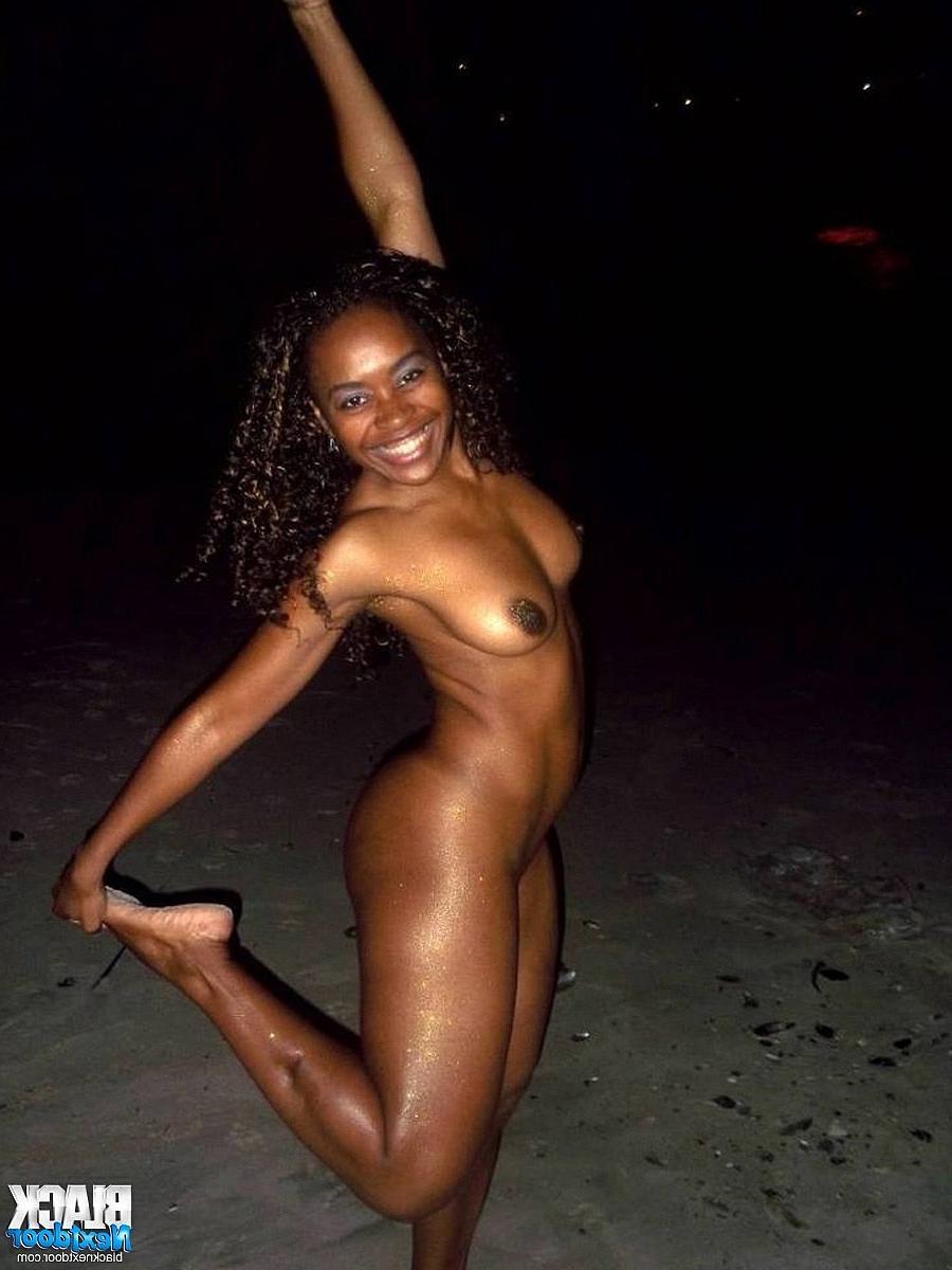 10P Night beach nudity with my smoking hot black GF