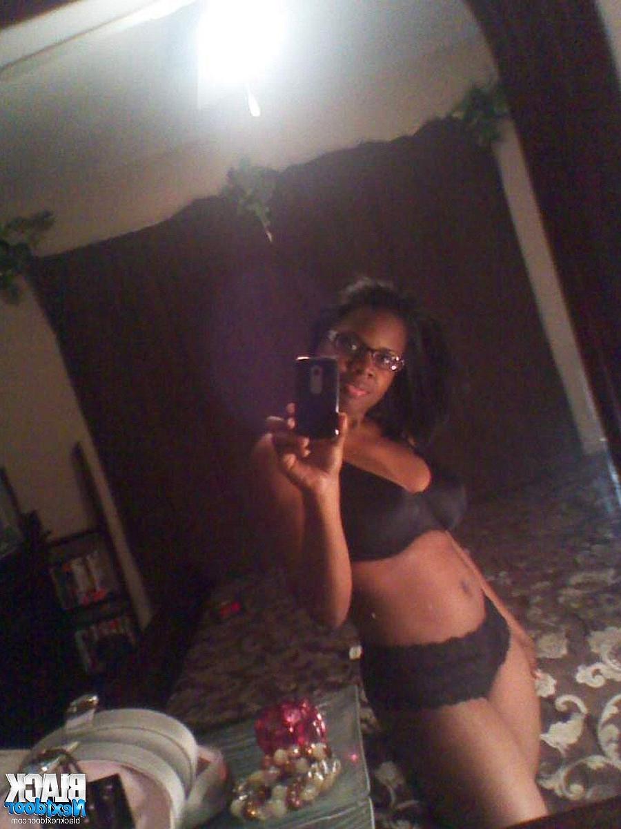 10P She loves sharing her big black tits in selfies