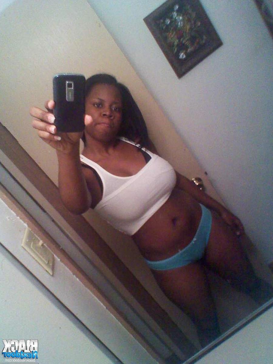 10P She loves sharing her big black tits in selfies