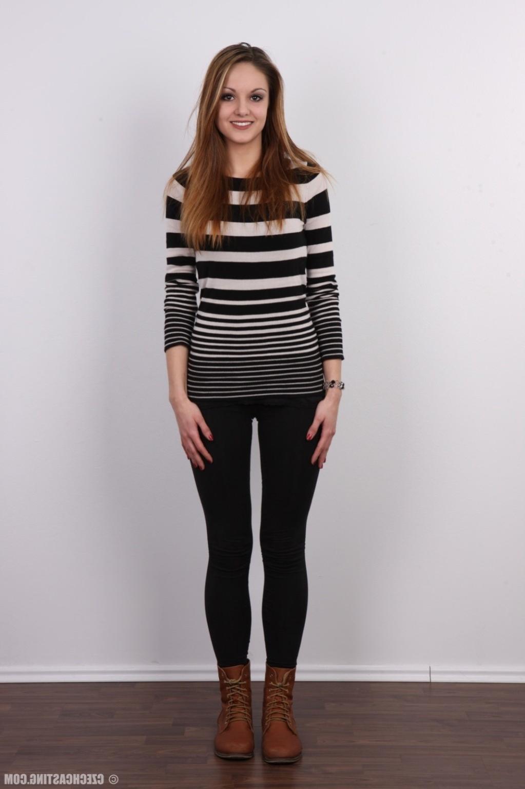 17P Petite teen poses for photo camera