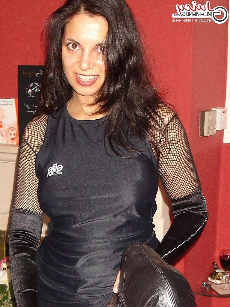 8P Hot MILF GF in fishnet lingerie
