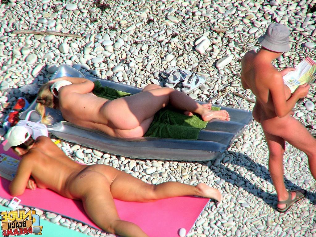 15P MILFs sunbathing all naked