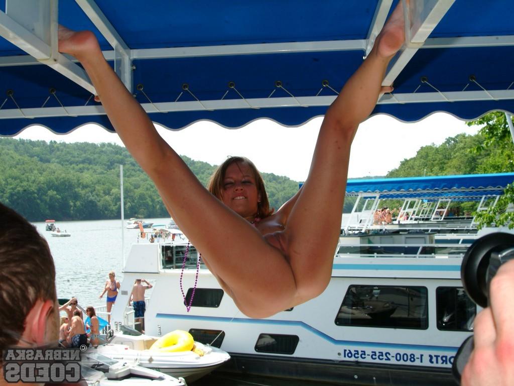 18P Nebraska Coeds get naked and naughty at Party Cove