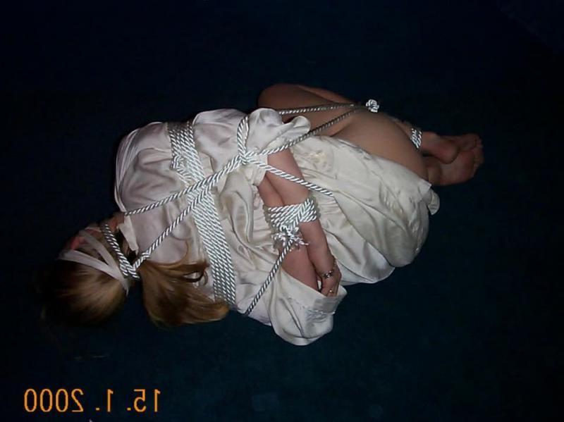 16P Amateur girlfriend gets gagged blindfolded and tied up