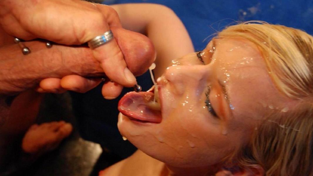 15P messy cum covered amateur faces