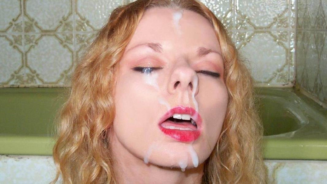 15P messy cum covered amateur faces