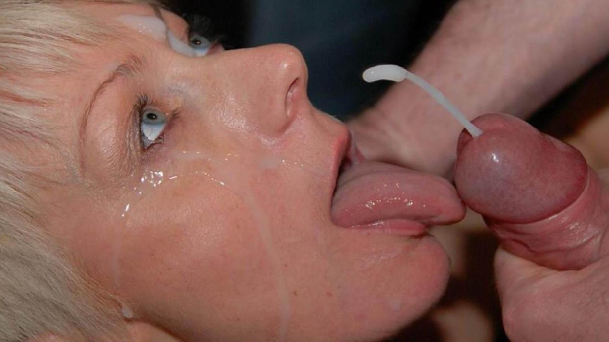 15P messy cum covered amateur faces