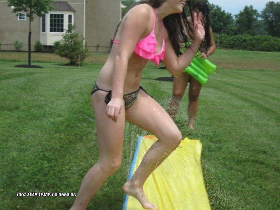 12P Collection of sexy amateur chicks having fun outdoors