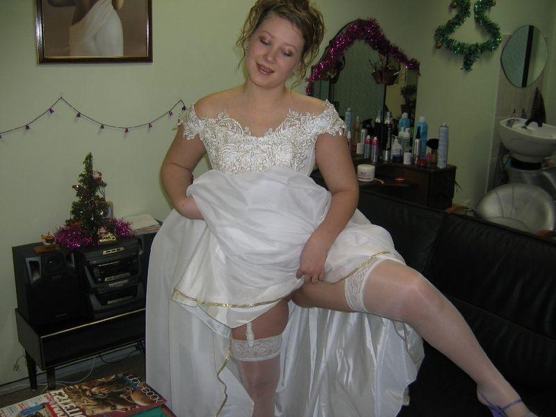 15P Horny amateur brides getting wild on their wedding nights