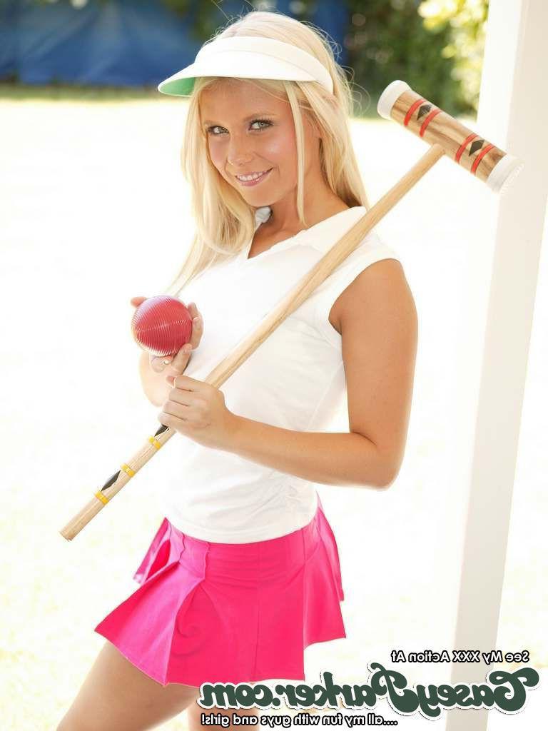 15P Casey Parker plays croquette and gets naked at the country club