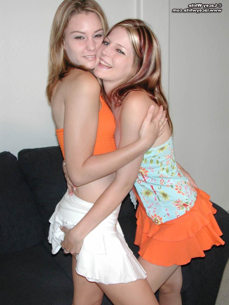 15P Lacey White and Raimi make out and show pussies