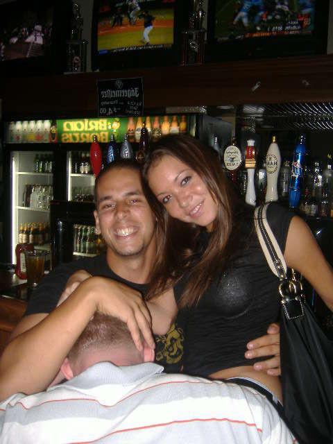 15P Hot Latina at a party with friends