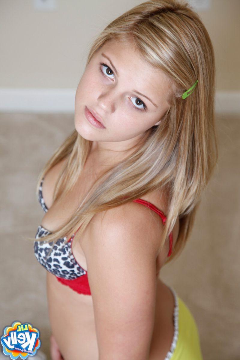 16P Plump blonde teen getting naked and showing her beautiful tits and pussy