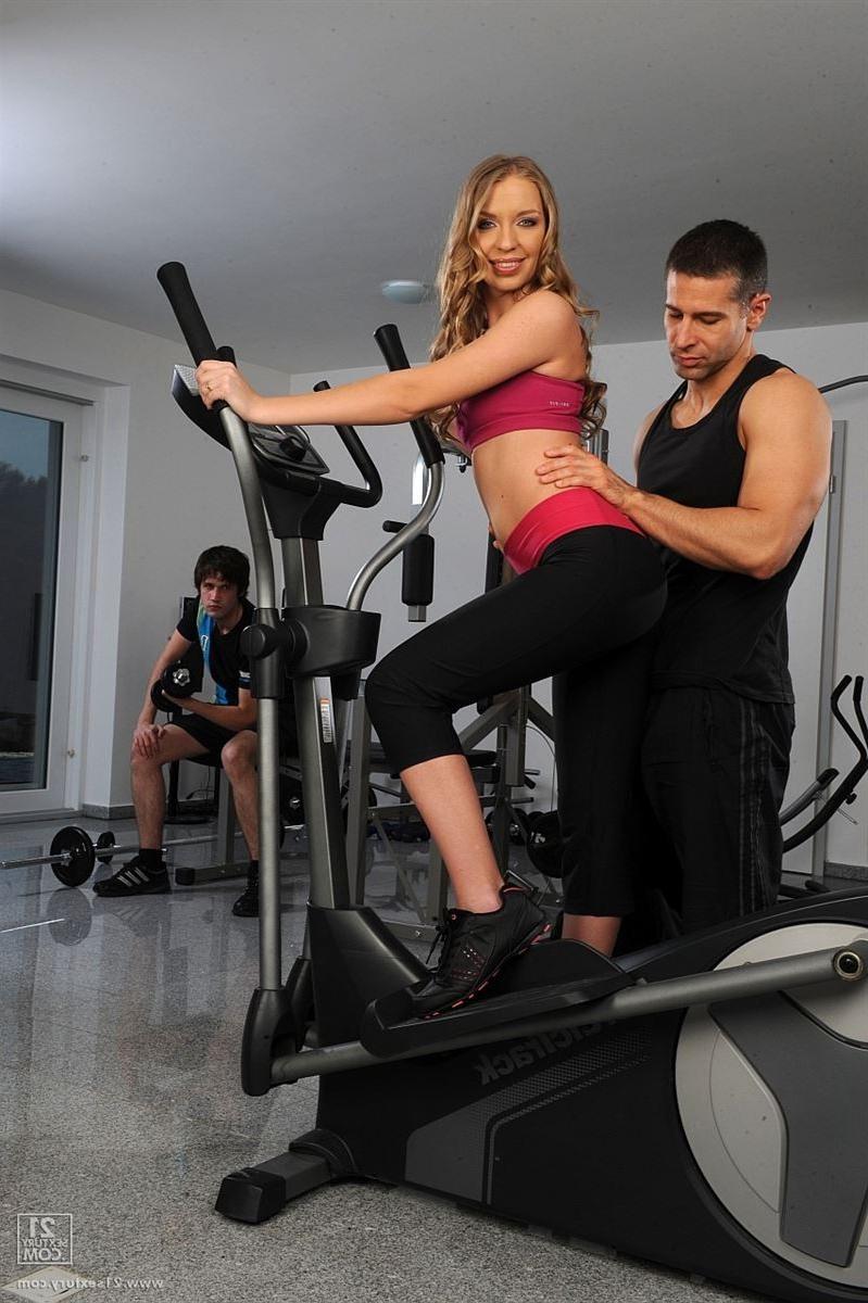 16P Marry Dream gets ass banged by her trainer in the gym