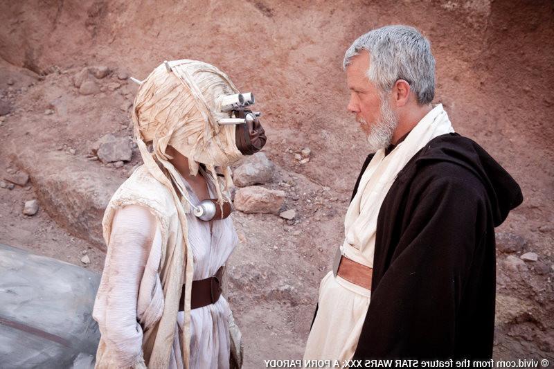 16P Jennifer White gets assfucked by Obi Wan Kenobi on a landspeeder
